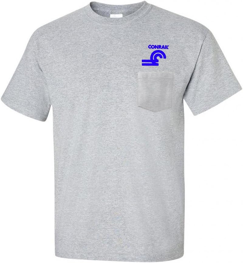 Daylight Sales Conrail Herald Embroidered Pocket Tee [p23] - Sport Gray