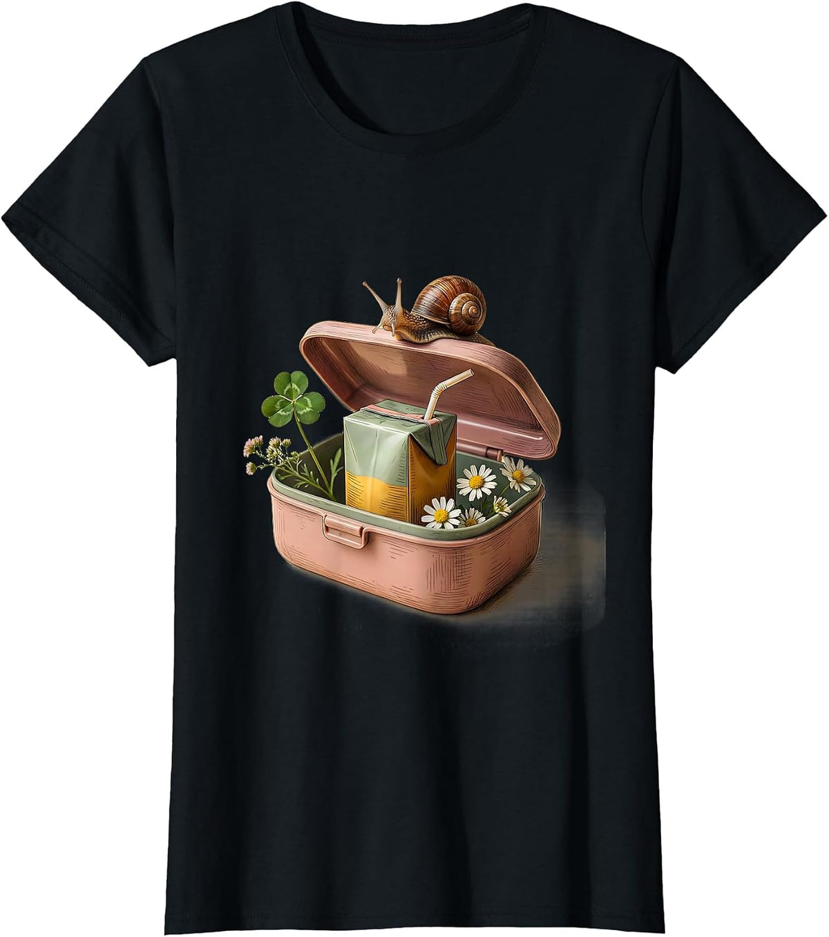Preschool Teacher Lunchbox Juice Box Graphic T-Shirt - Black