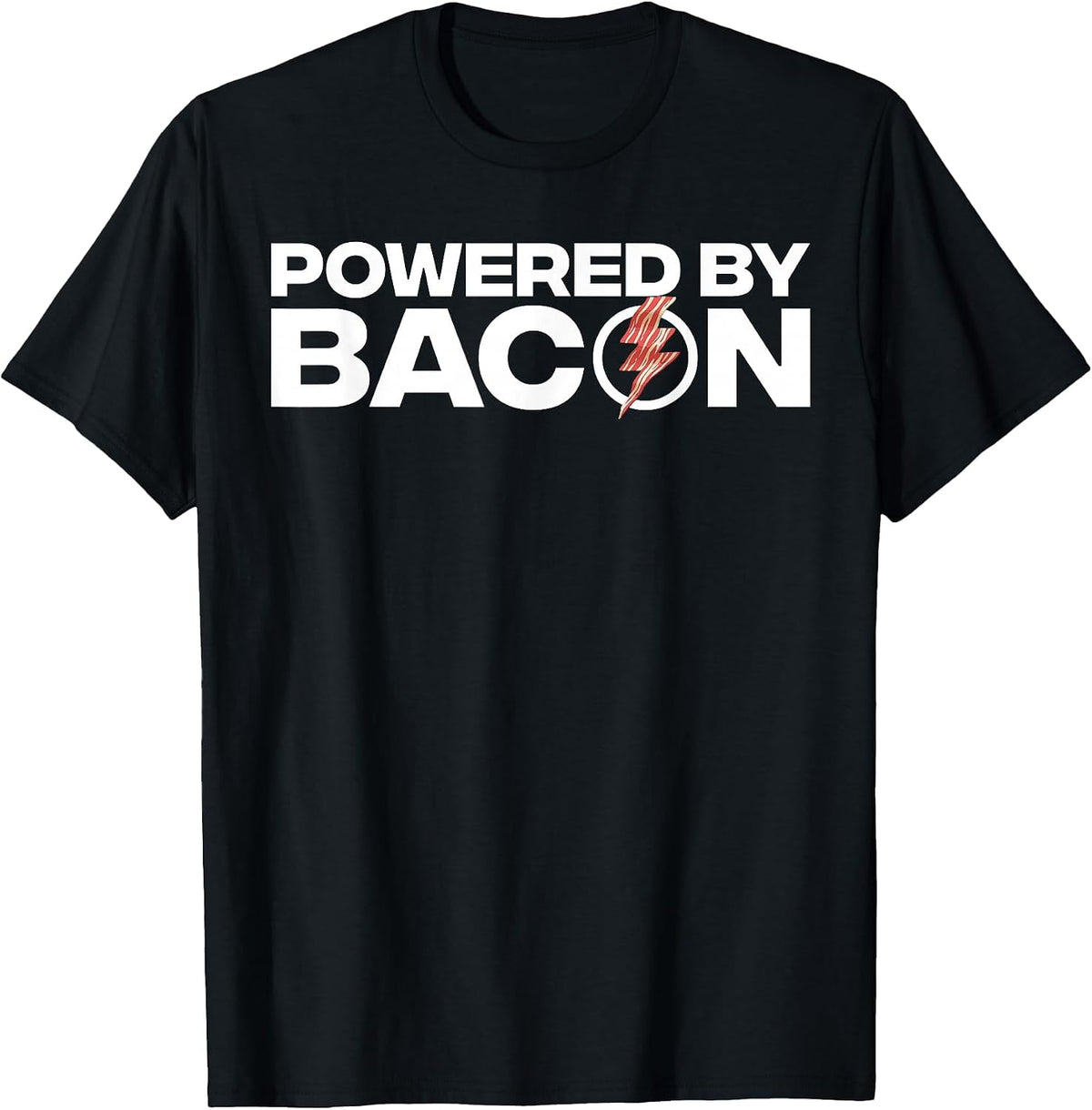 Funny Bacon Design for Men Women Boys Girls Pork Bacon Lover T-Shirt - Black