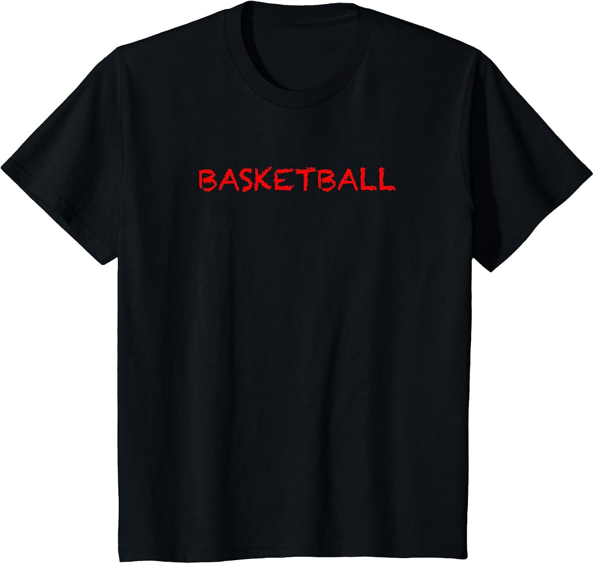 T-Shirt that says the Word - Basketball | Sports Clothing T-Shirt - Black