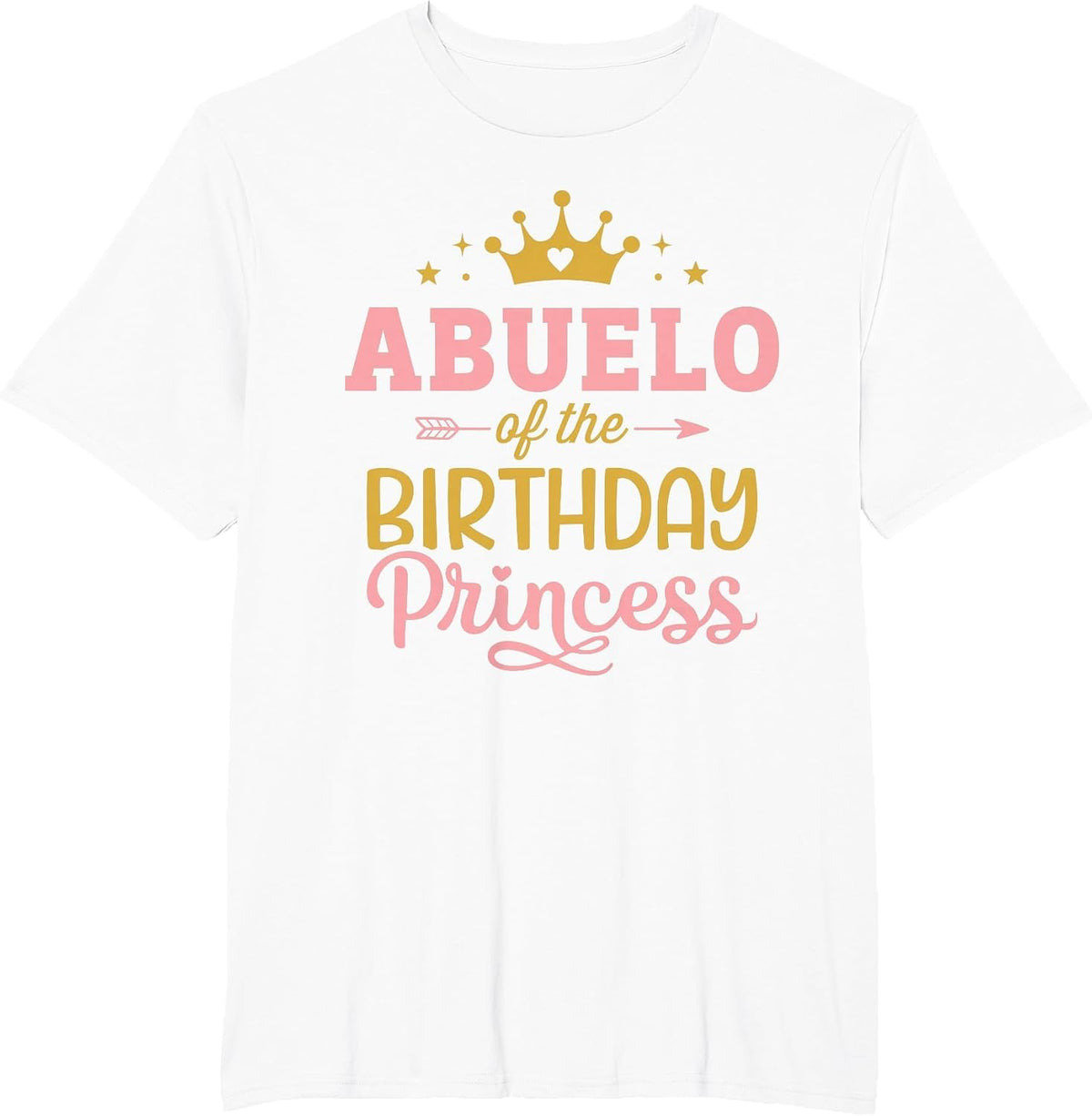 Abuelo of the Birthday Princess Girl Matching Family Party T-Shirt - White