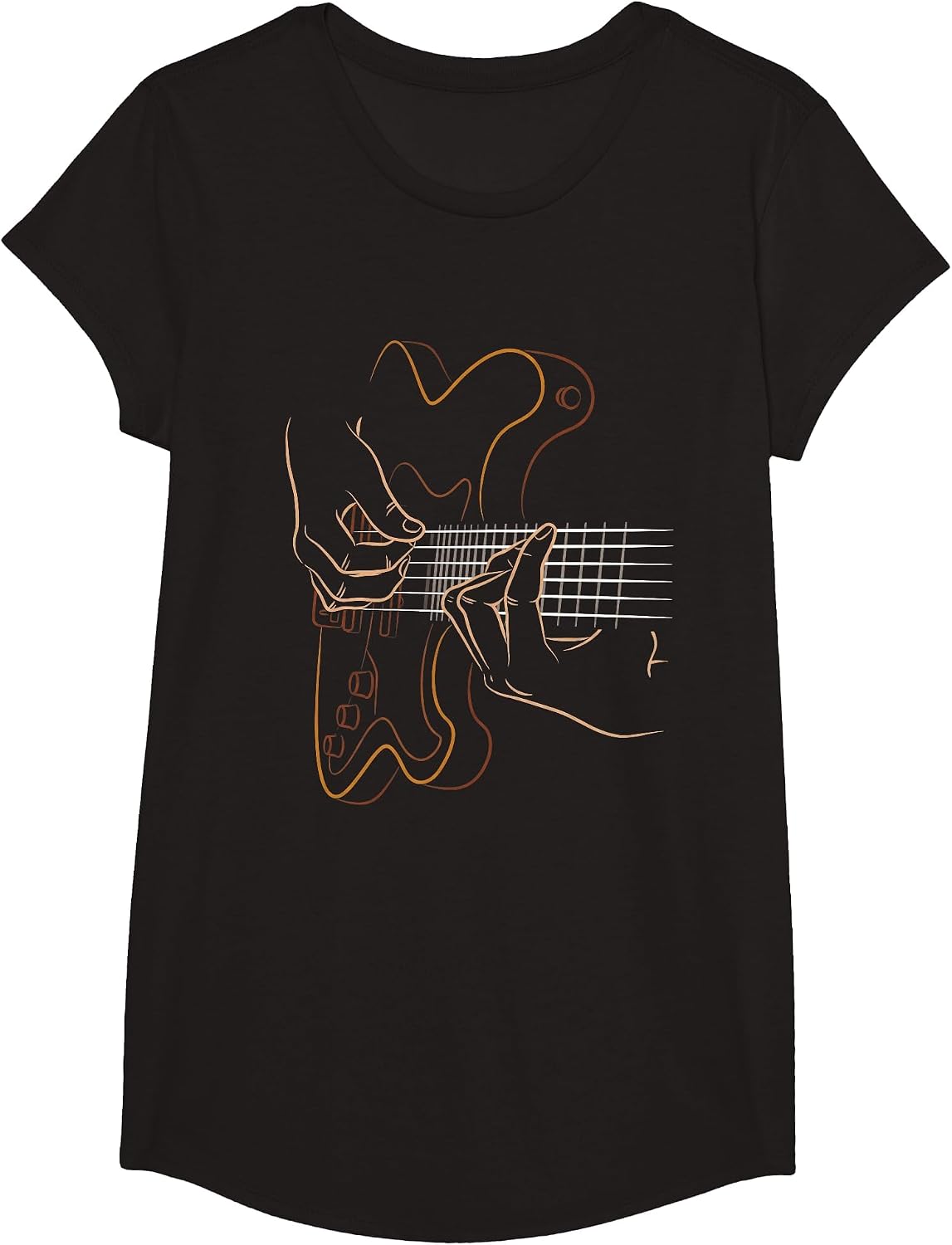 Cool Bass Guitar Graphic Design Bass Player Bassist T-Shirt - Girls Black