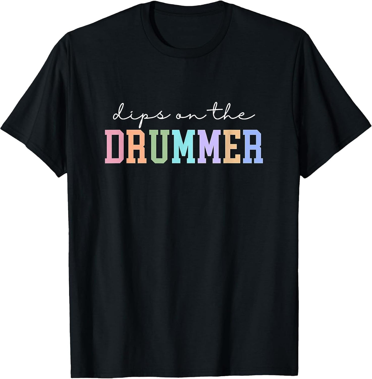 Dibs On The Drummer Girlfriend Drummer Wife T-Shirt - Black