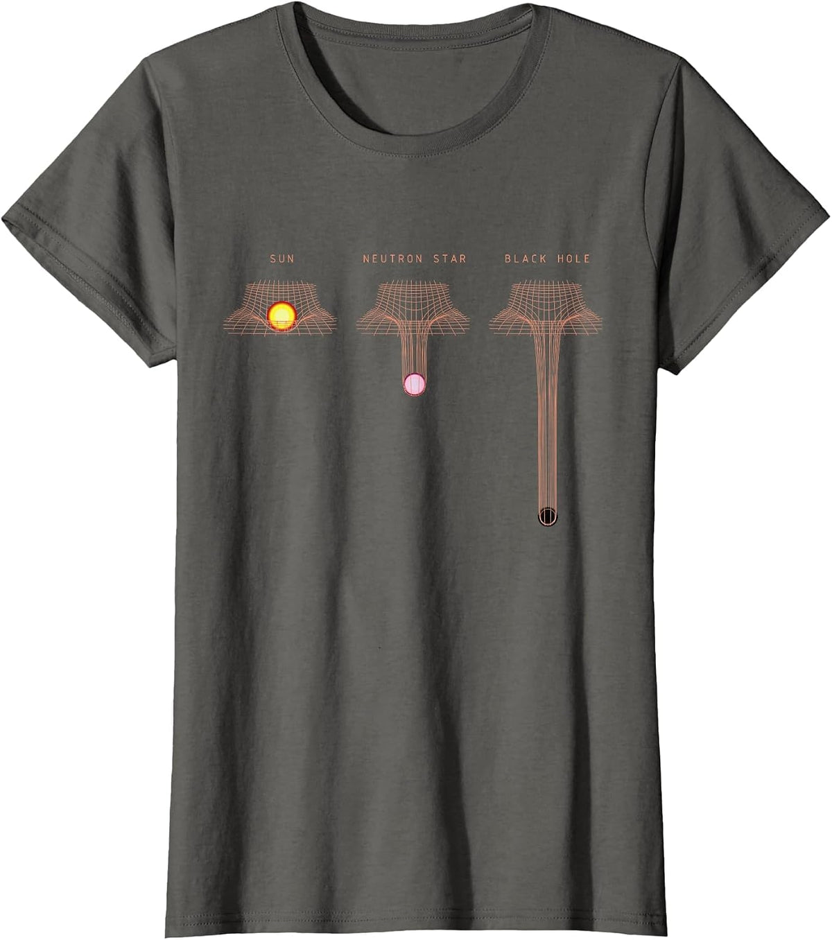 Sun Astrophysics Astronomy Astronomer Constellation T-Shirt - Asphalt Grey
