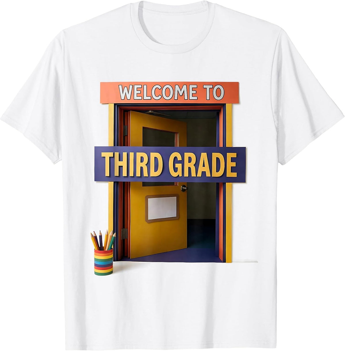 Men's Welcome To Third Grade Retro Third Grade Vibes Back To T-Shirt - White