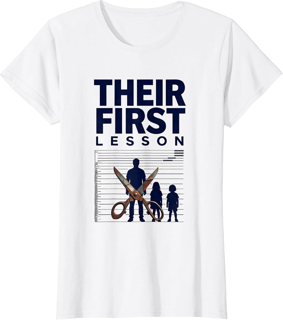 Their First Lesson Head Start Early Childhood Teacher Back T-Shirt - White