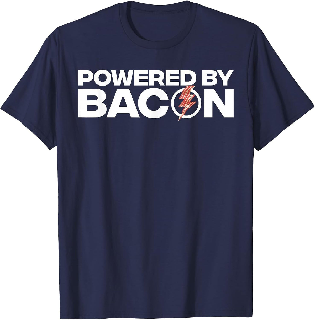 Funny Bacon Design for Men Women Boys Girls Pork Bacon Lover T-Shirt - Navy Blue
