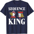 Sequence Legend Lover Player Tournament Card Game Sequence T-Shirt - Navy Blue