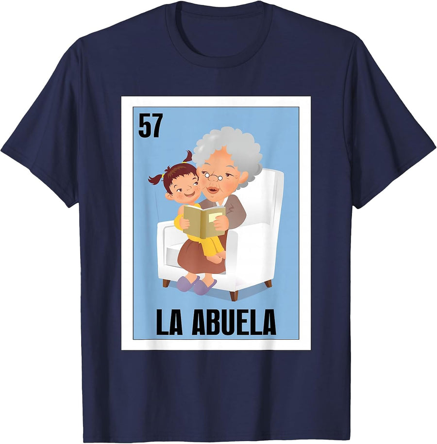 Funny Mexican Design for Grandma - La Abuela T-Shirt - Navy Blue