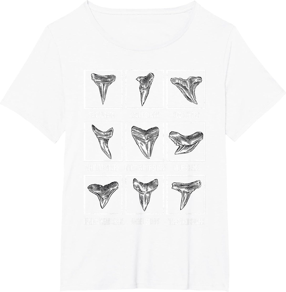 Shark Teeth Collector Sharks Tooth Collection T-Shirt - White