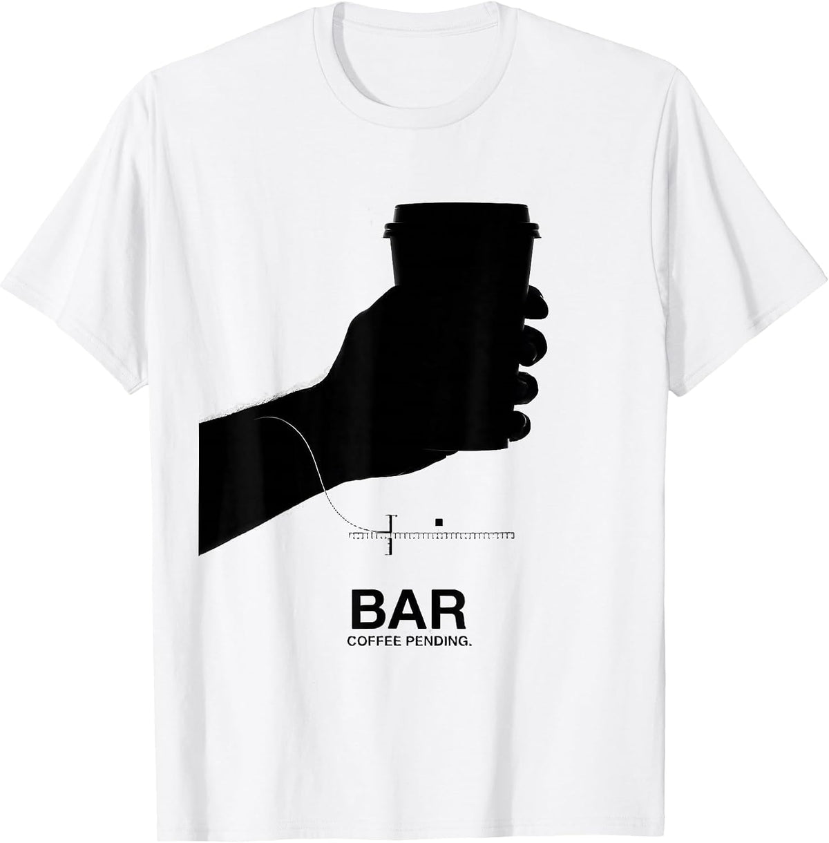 Men's BAR Coffee Pending Funny Vet Tech Veterinary Technician T-Shirt - White