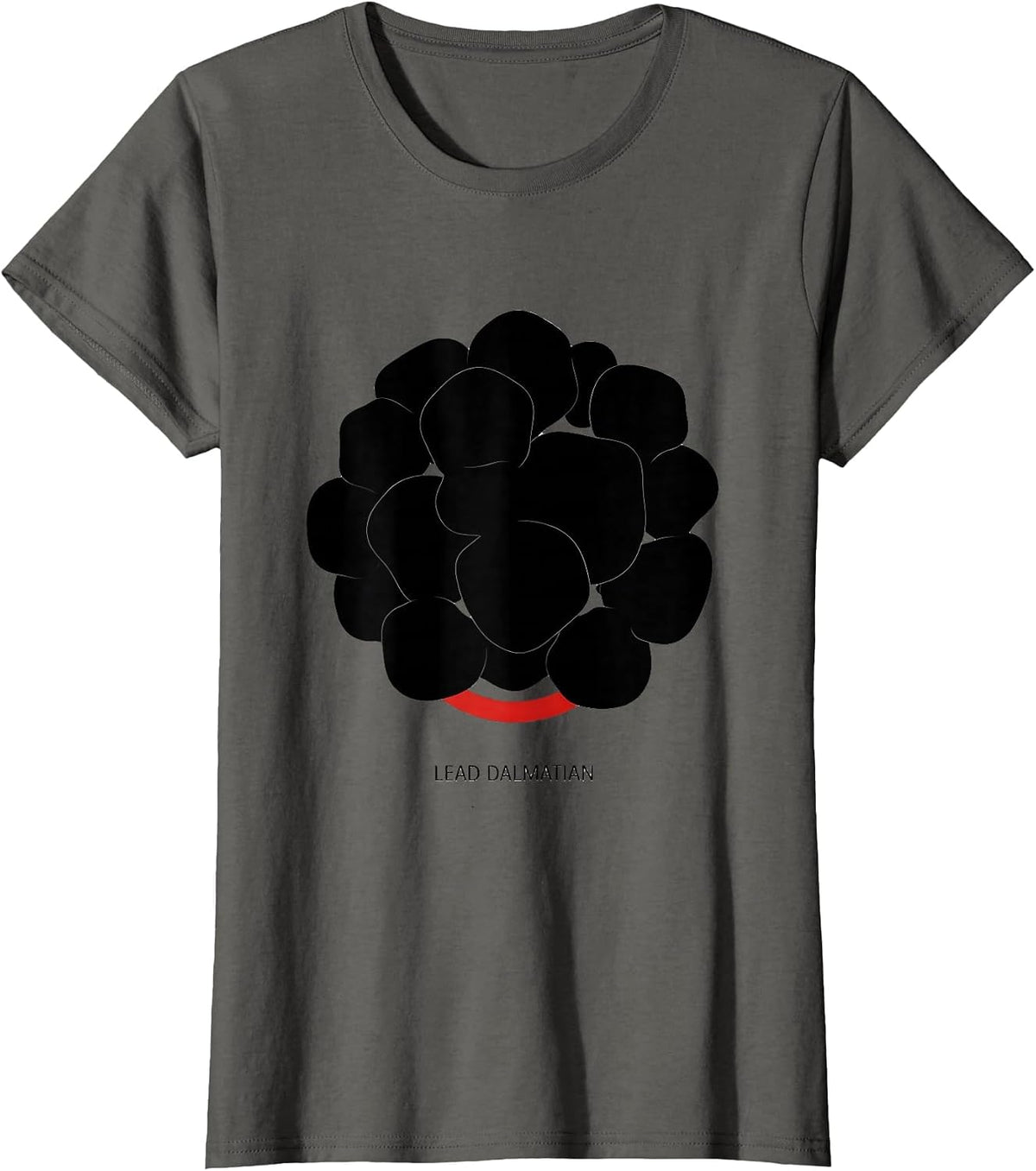 Women's LEAD DALMATIAN Funny Pretend Im A Dalmatian Halloween T-Shirt - Asphalt Grey