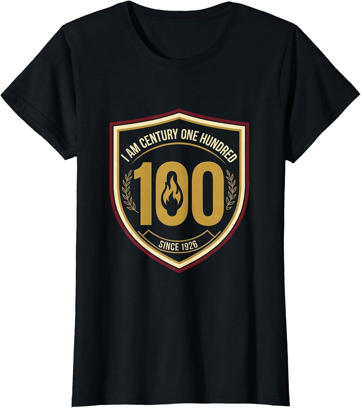 I Am Century One Hundred Since 1926 Centennial Black History T-Shirt - Black