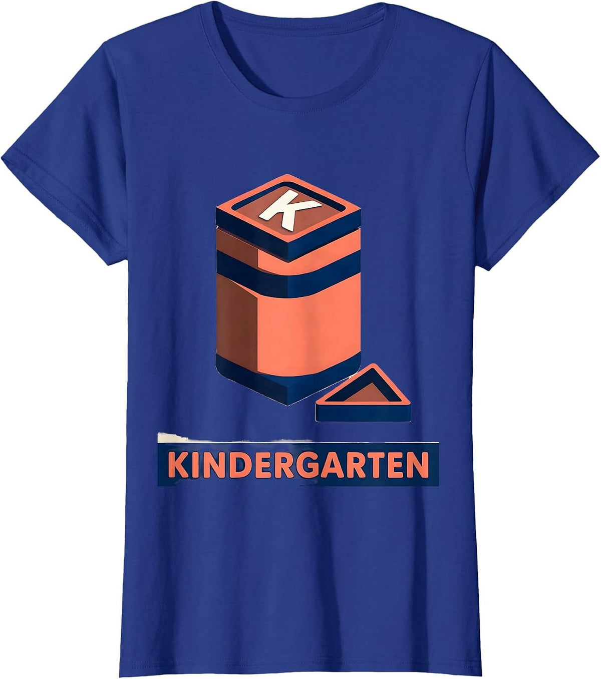 Women's Kindergarten Cute Elementary Teacher Back To School First T-Shirt - Royal Blue
