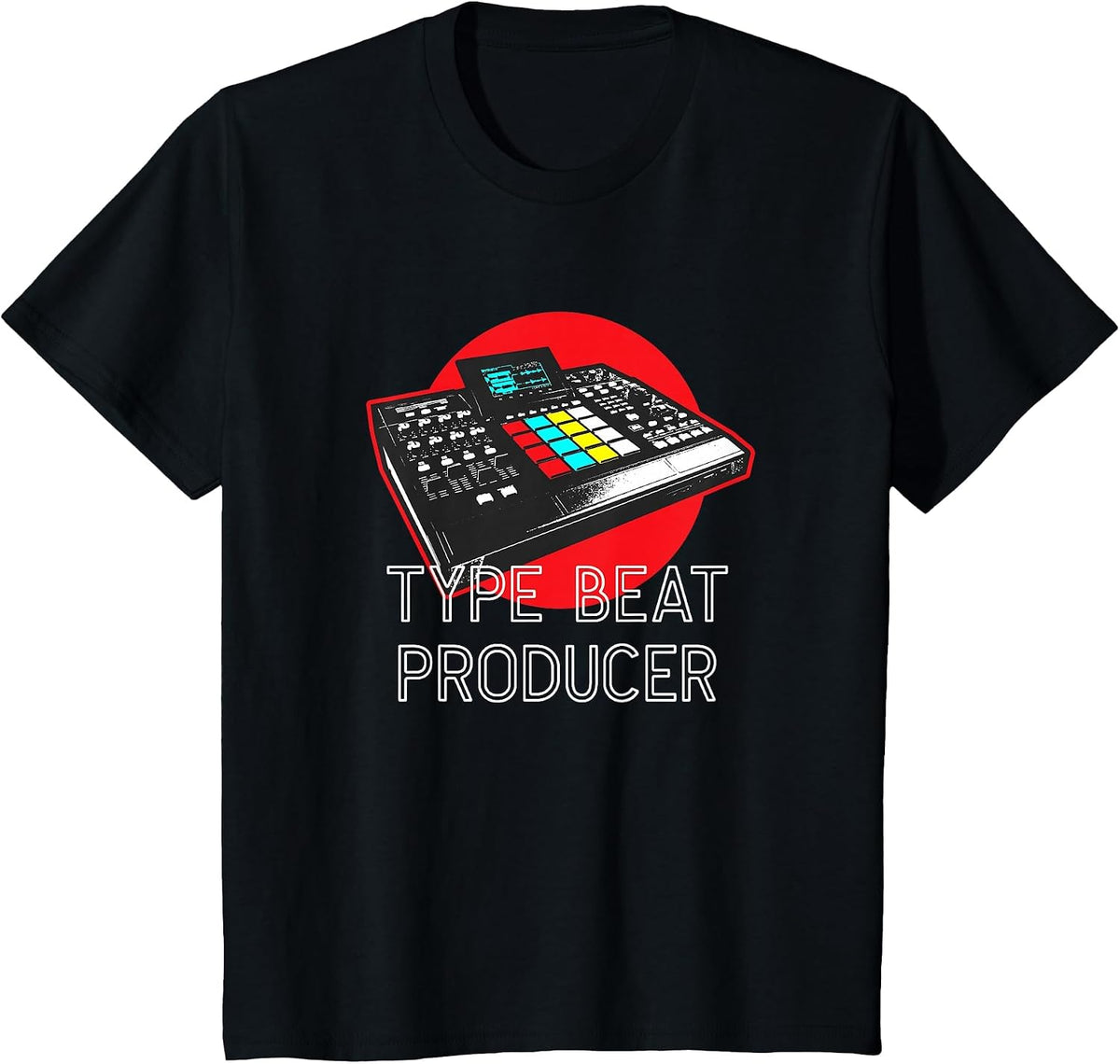 Beat Maker Hip Hop Type Beat Producer Drum Machine T-Shirt T-Shirt - Black