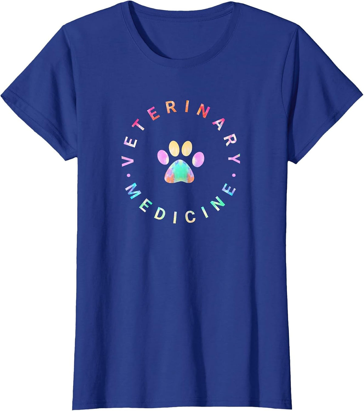 Veterinarian Tie Dye Sweater, Veterinary Medicine Vet School T-Shirt - Royal Blue