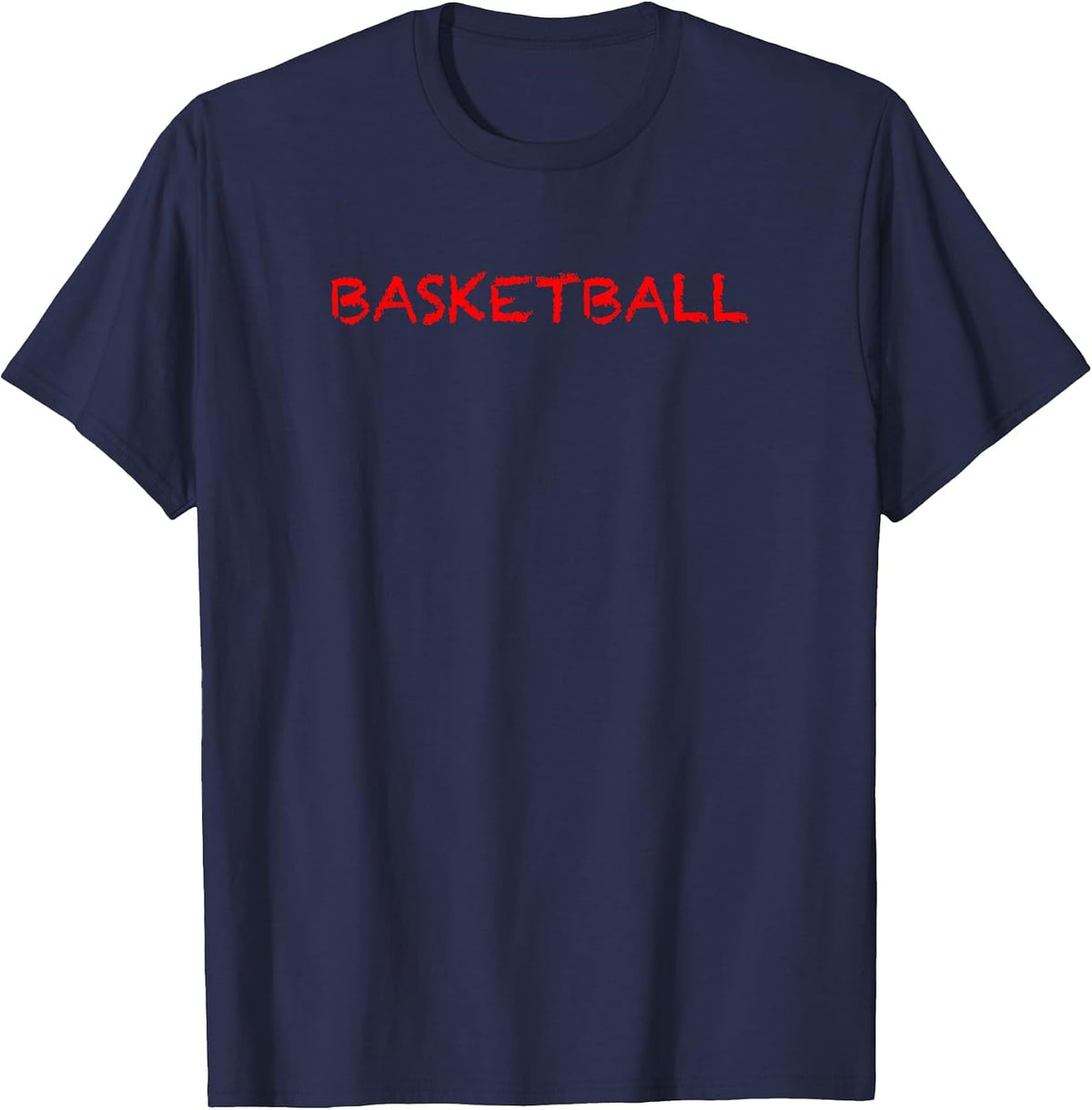 T-Shirt that says the Word - Basketball | Sports Clothing T-Shirt - Navy Blue