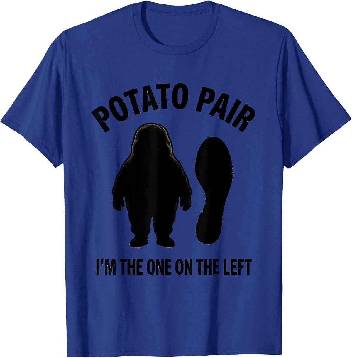 Potato Pair, I'm The One On The Left Funny Halloween Costume T-Shirt - Royal Blue