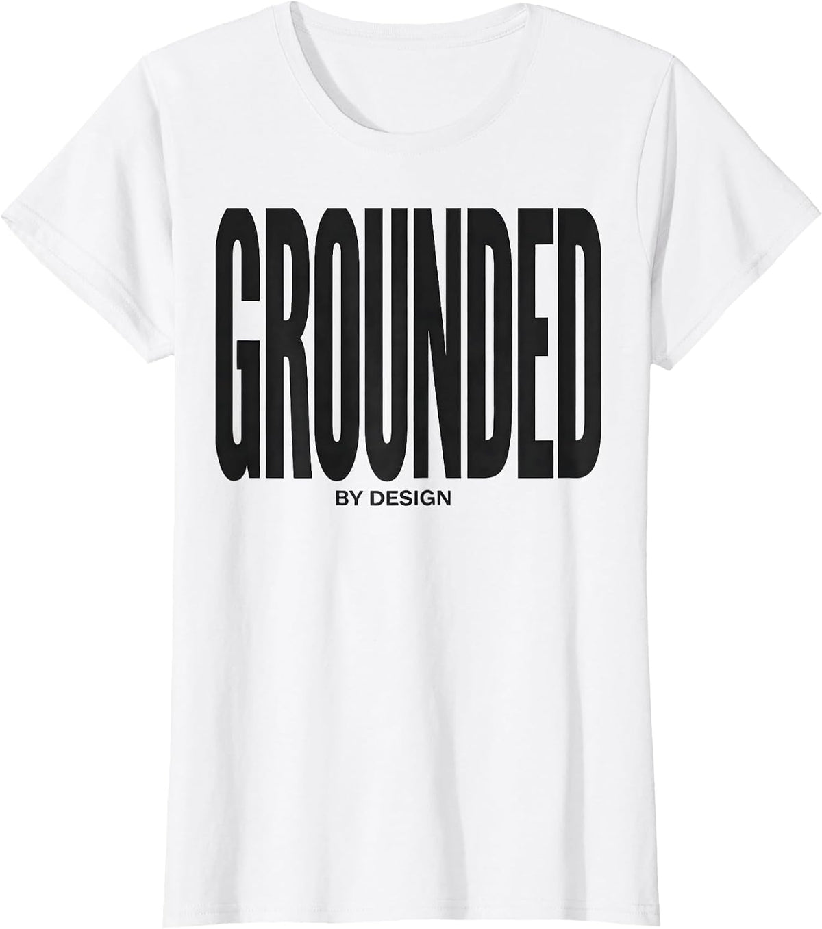 Women's Grounded By Design Funny Penguin Lover Animal Humor Gift T-Shirt - White