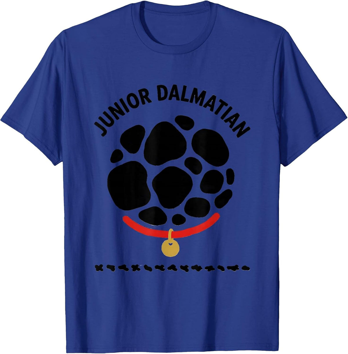 JUNIOR DALMATIAN Funny Pretend Im A Dalmatian Lazy Halloween T-Shirt - Royal Blue