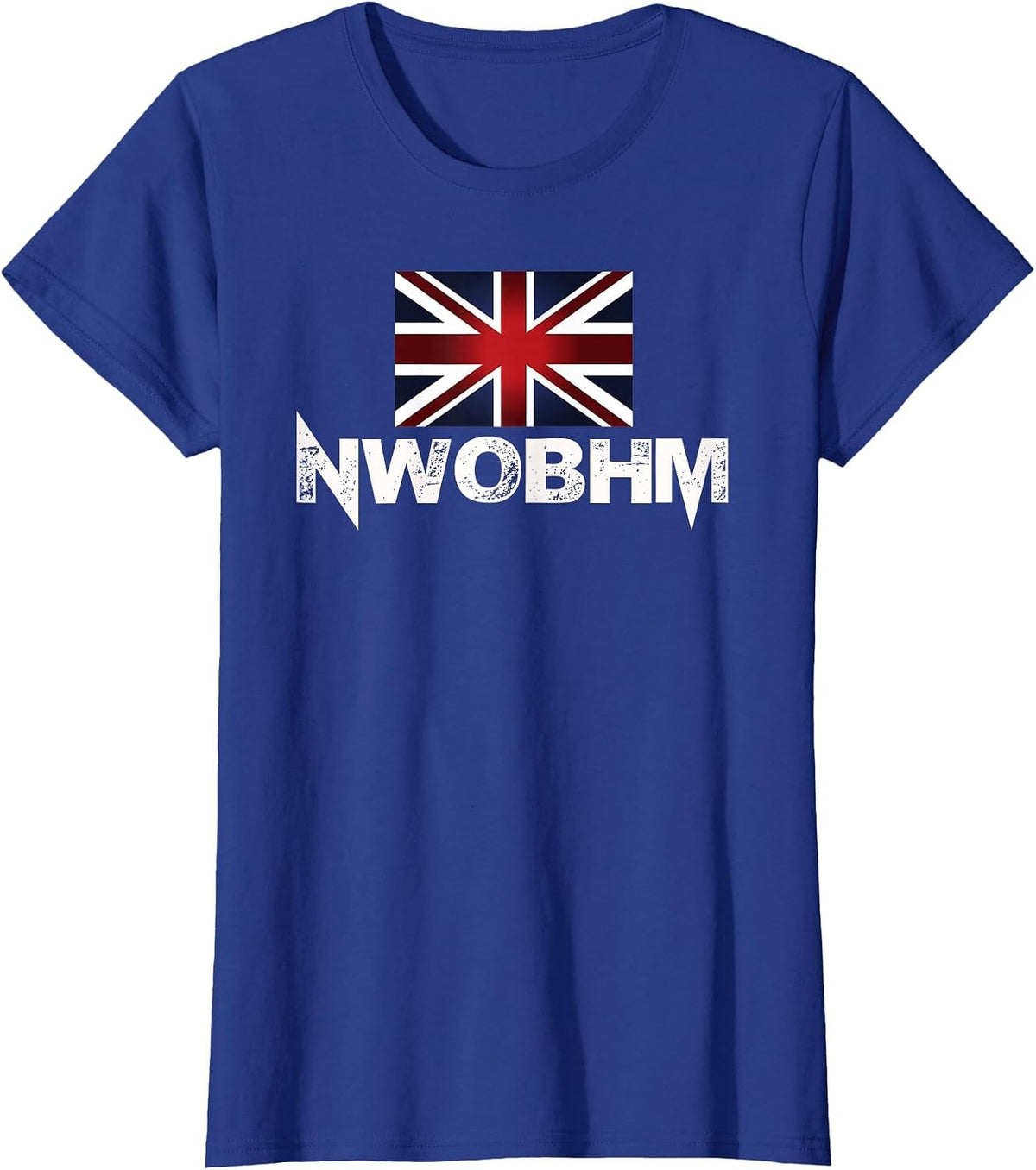 NWOBHM T-Shirt (New Wave of British Heavy Metal) T-Shirt - Royal Blue