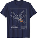 I Get Paid To Strip Cable Funny Electrician Lineman Gift T-Shirt - Navy Blue