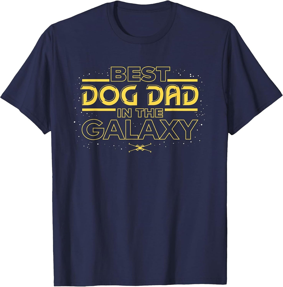 Star Wars Best Dog Dad in the Galaxy Birthday Father’s Day T-Shirt - Navy Blue
