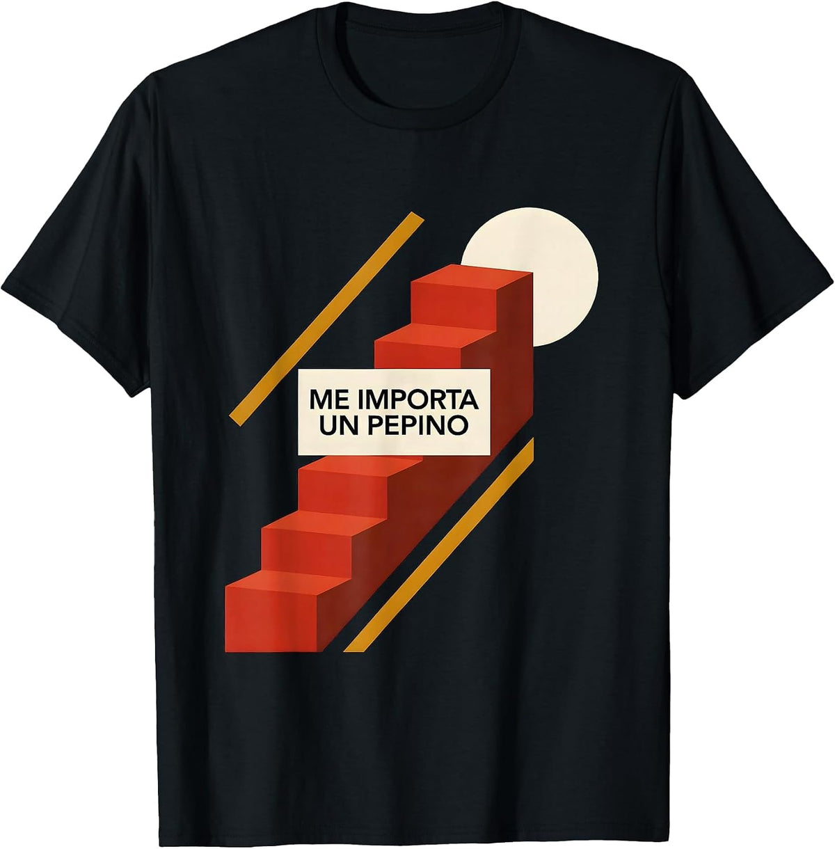 Men's Me Importa Un Pepino Funny Spanish Slang Latino Heritage T-Shirt - Black