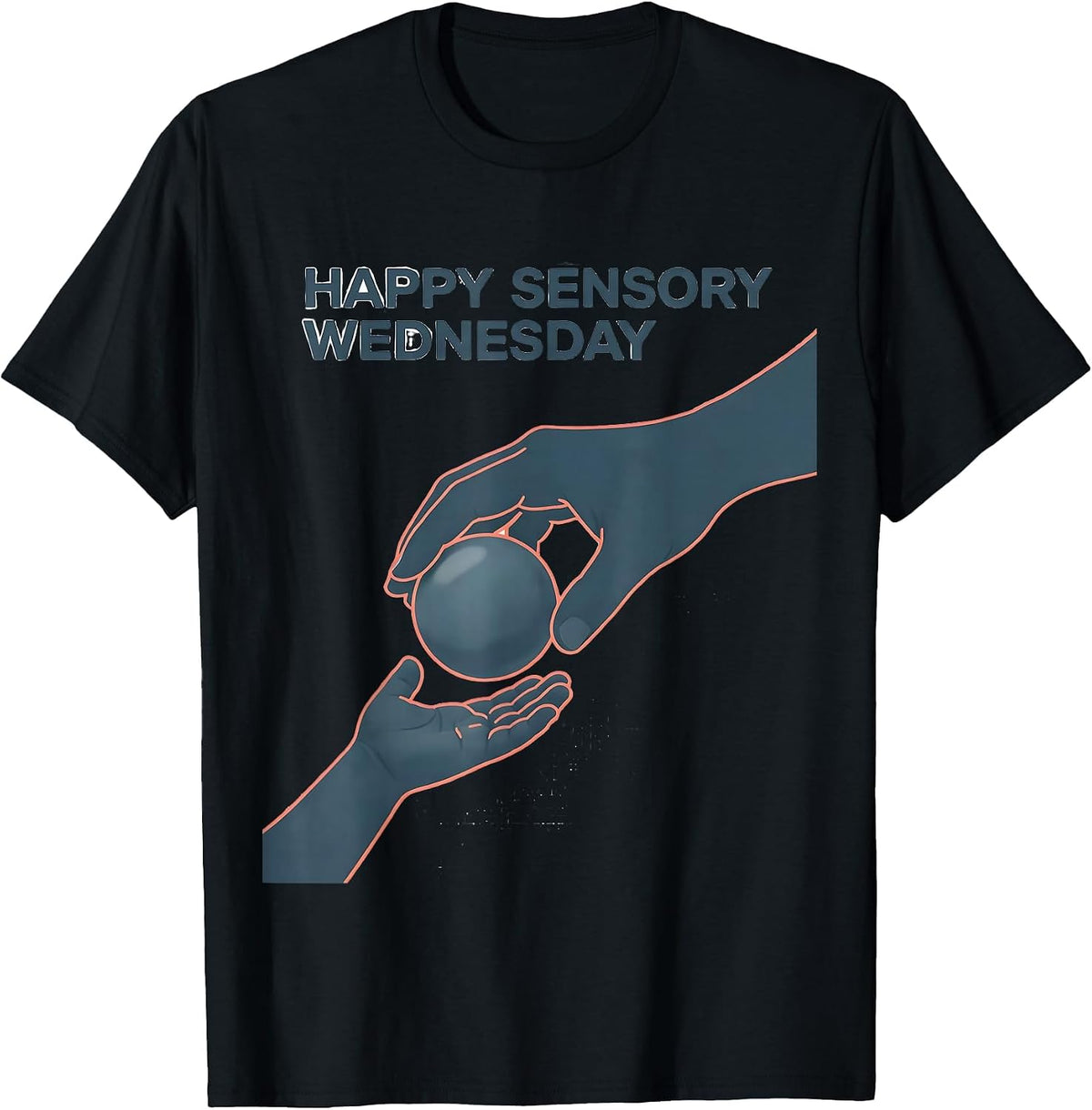 Men's Happy Sensory Wednesday Occupational Therapy OT Assistant T-Shirt - Black
