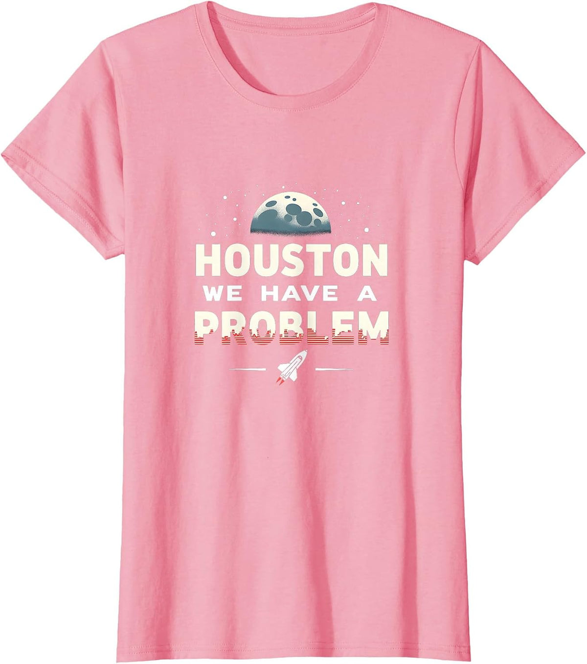 Mademark Cows & Highland Cattle T-Shirt - Pink-houston We Have a Problem Space Moon Shuttle