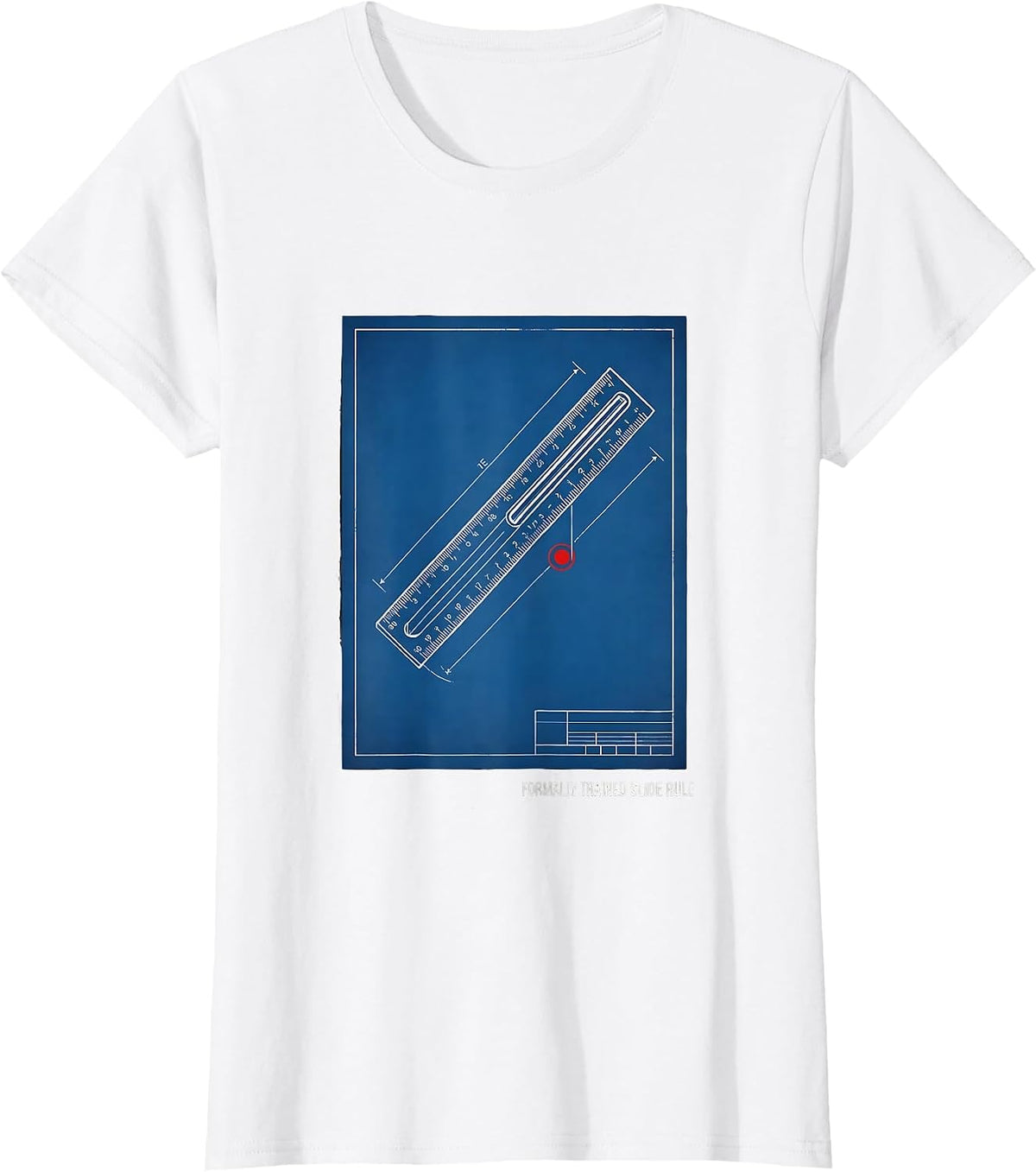 Formally Trained Slide Rule Retro Math Engineer Analog T-Shirt - White