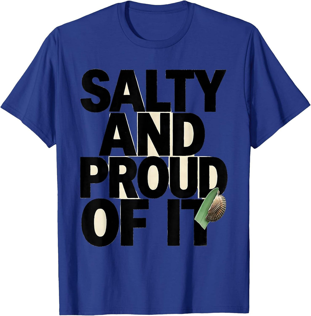 Salty And Proud Of It Sea Turtle Ocean Animal Lover Humor T-Shirt - Royal Blue