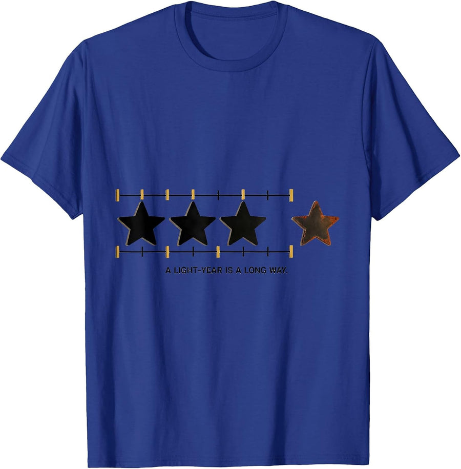 A Light-Year Is A Long Way Funny Space Astronomy Enthusiast T-Shirt - Royal Blue