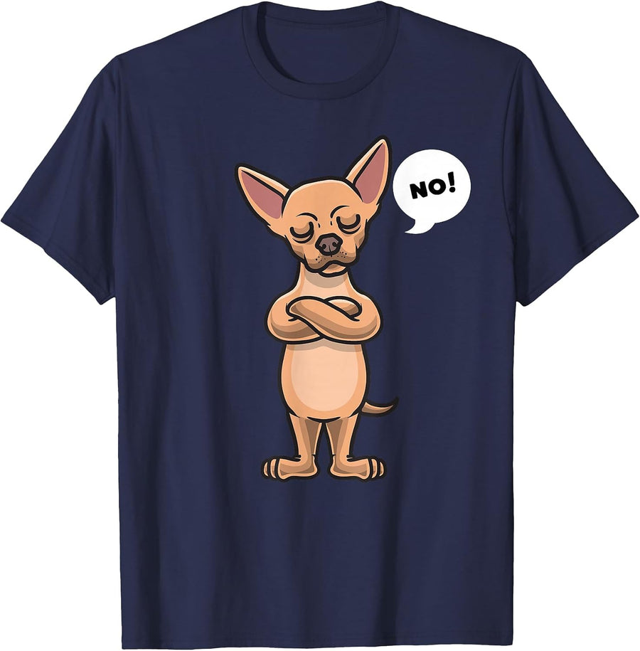 Sturer Chihuahua Dog T-Shirt - Navy Blue