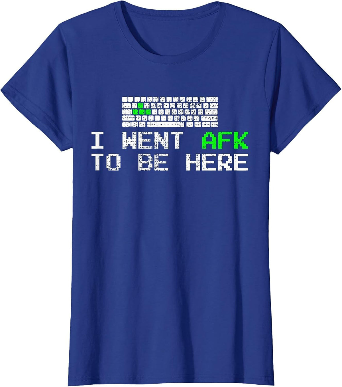PC Gaming Keyboard AFK Keys Gamer T-Shirt - Royal Blue