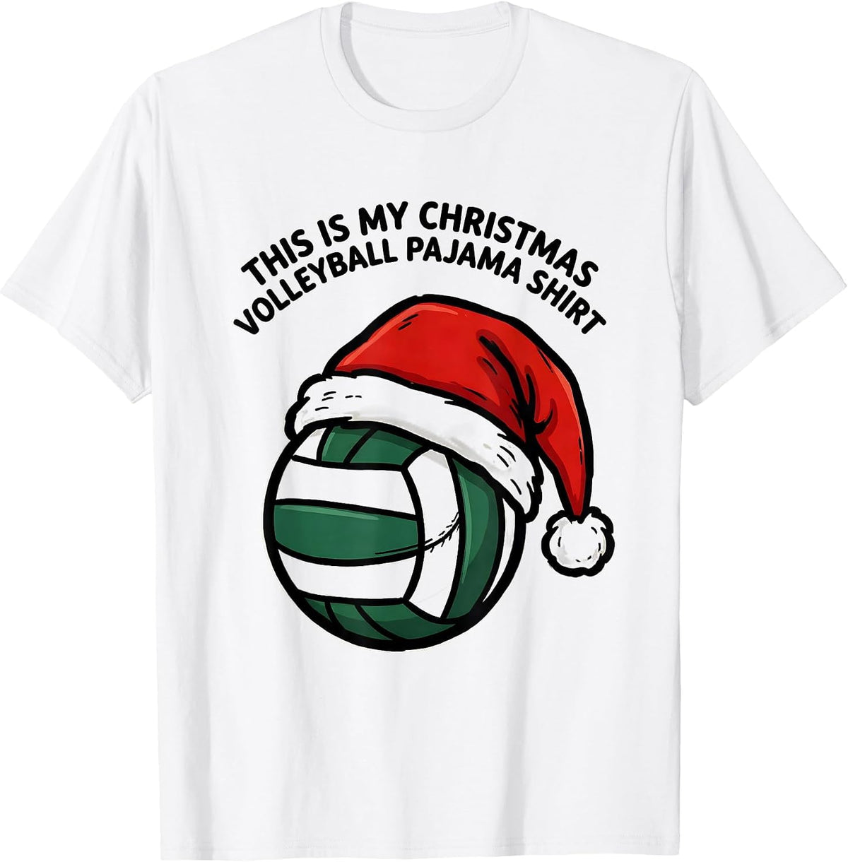 Men's This Is My Christmas Volleyball Pajama Shirt Sport T-Shirt - White