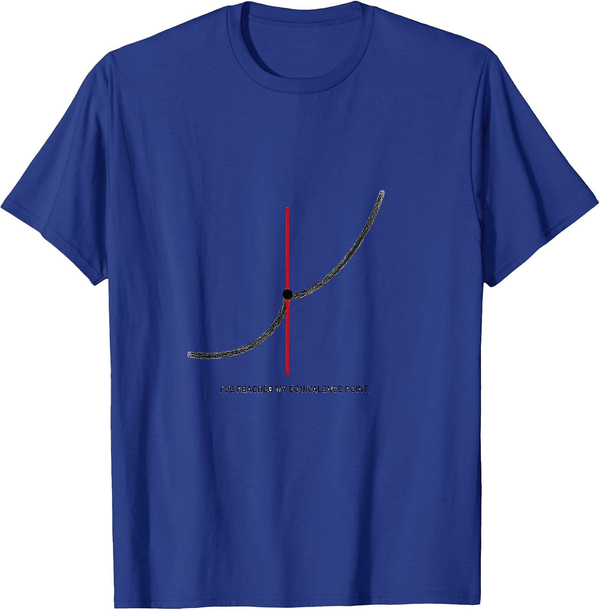 Men's I've Reached My Equivalence Point Funny Chemistry Science T-Shirt - Royal Blue