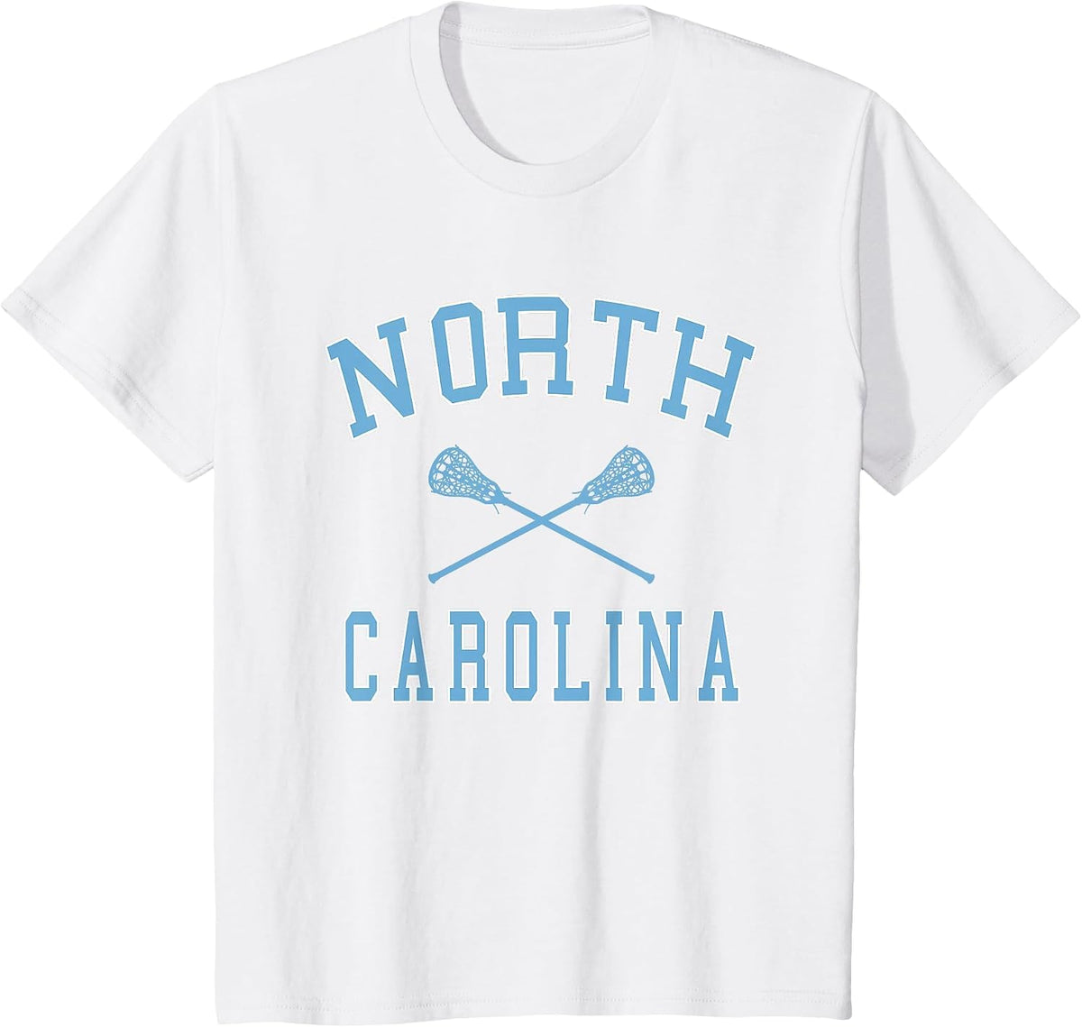 North Carolina Lacrosse Vintage NC LAX Weathered T-Shirt - White