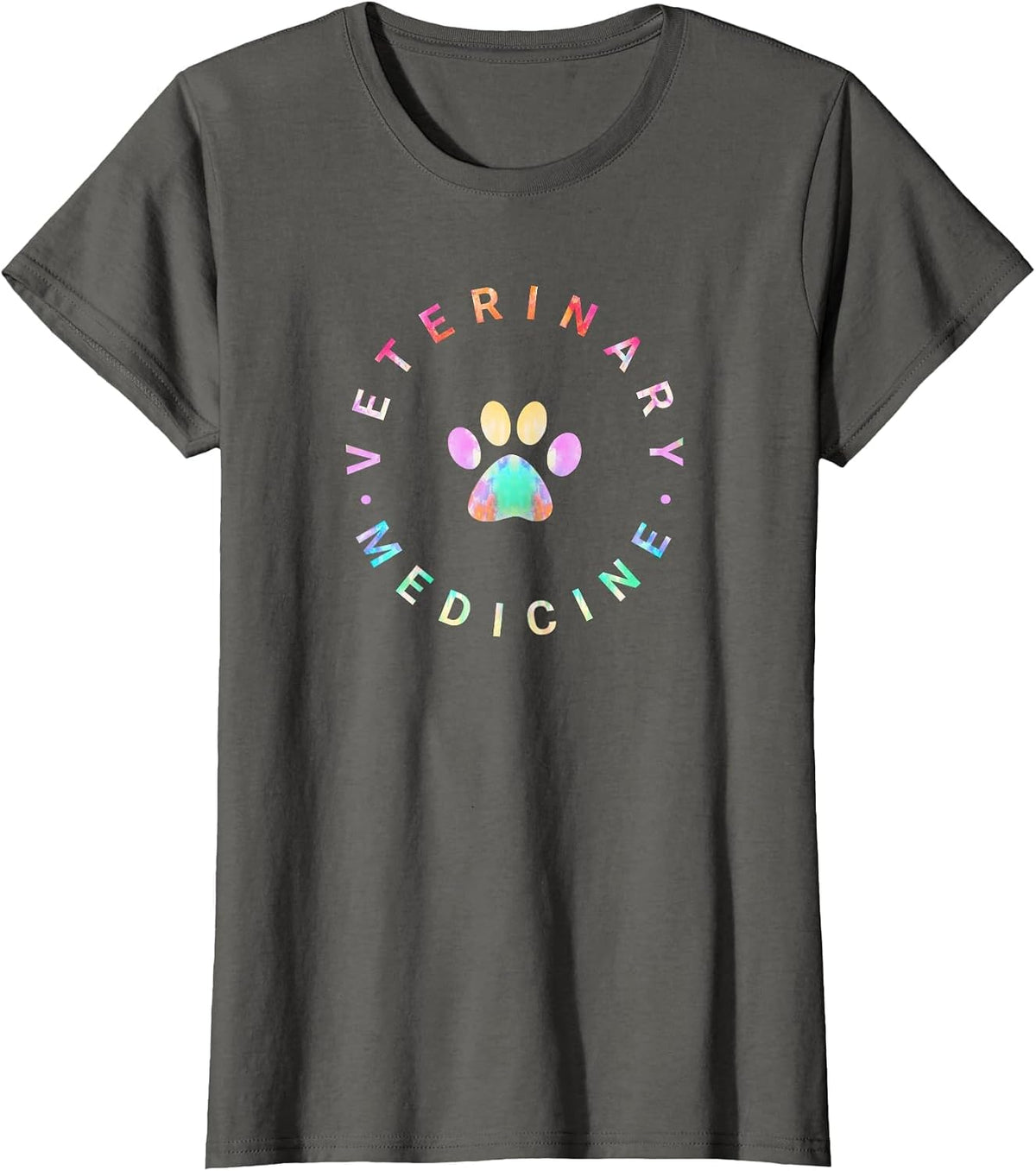 Veterinarian Tie Dye Sweater, Veterinary Medicine Vet School T-Shirt - Asphalt Grey