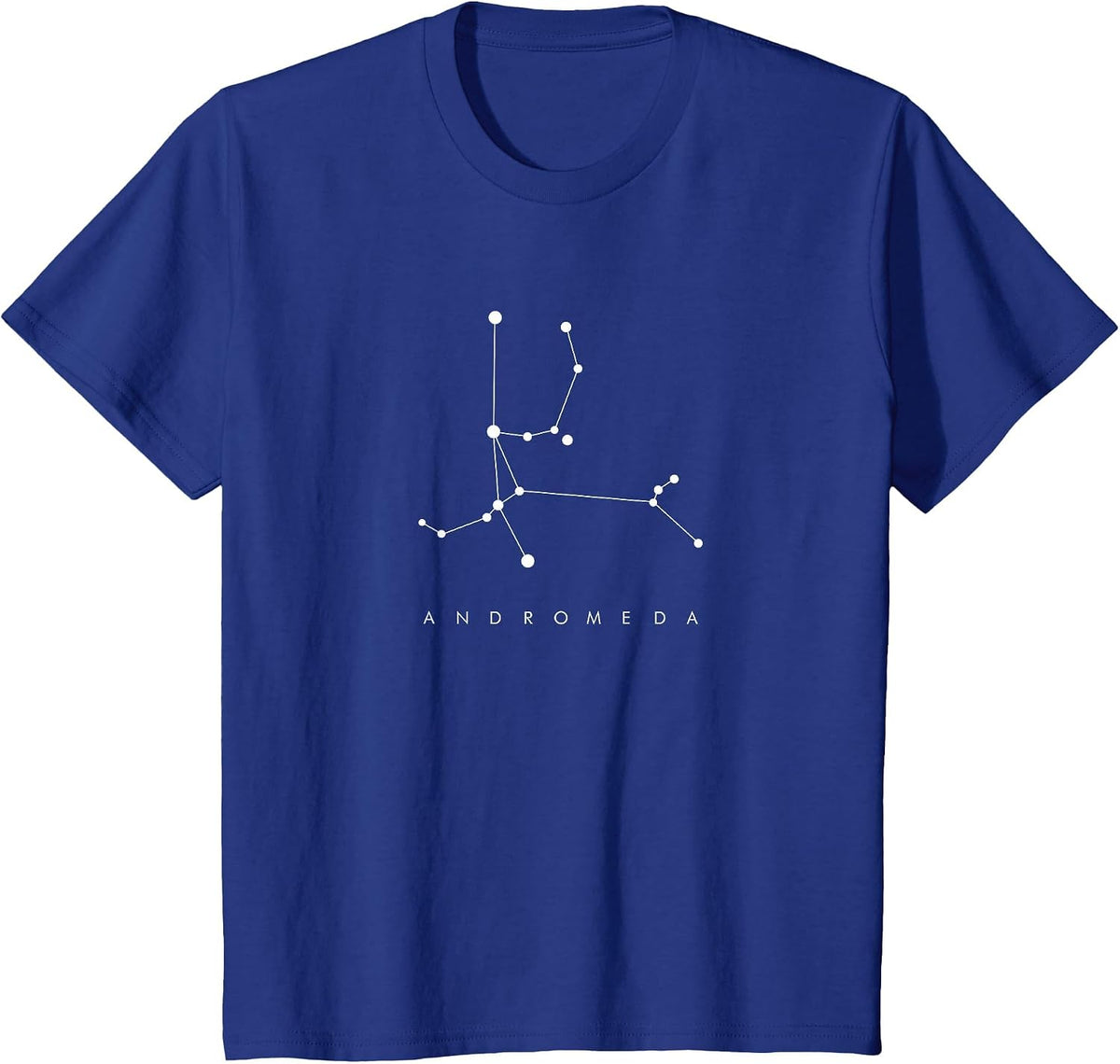 Minimal Andromeda Constellation Astronomy and Space Design T-Shirt - Royal Blue