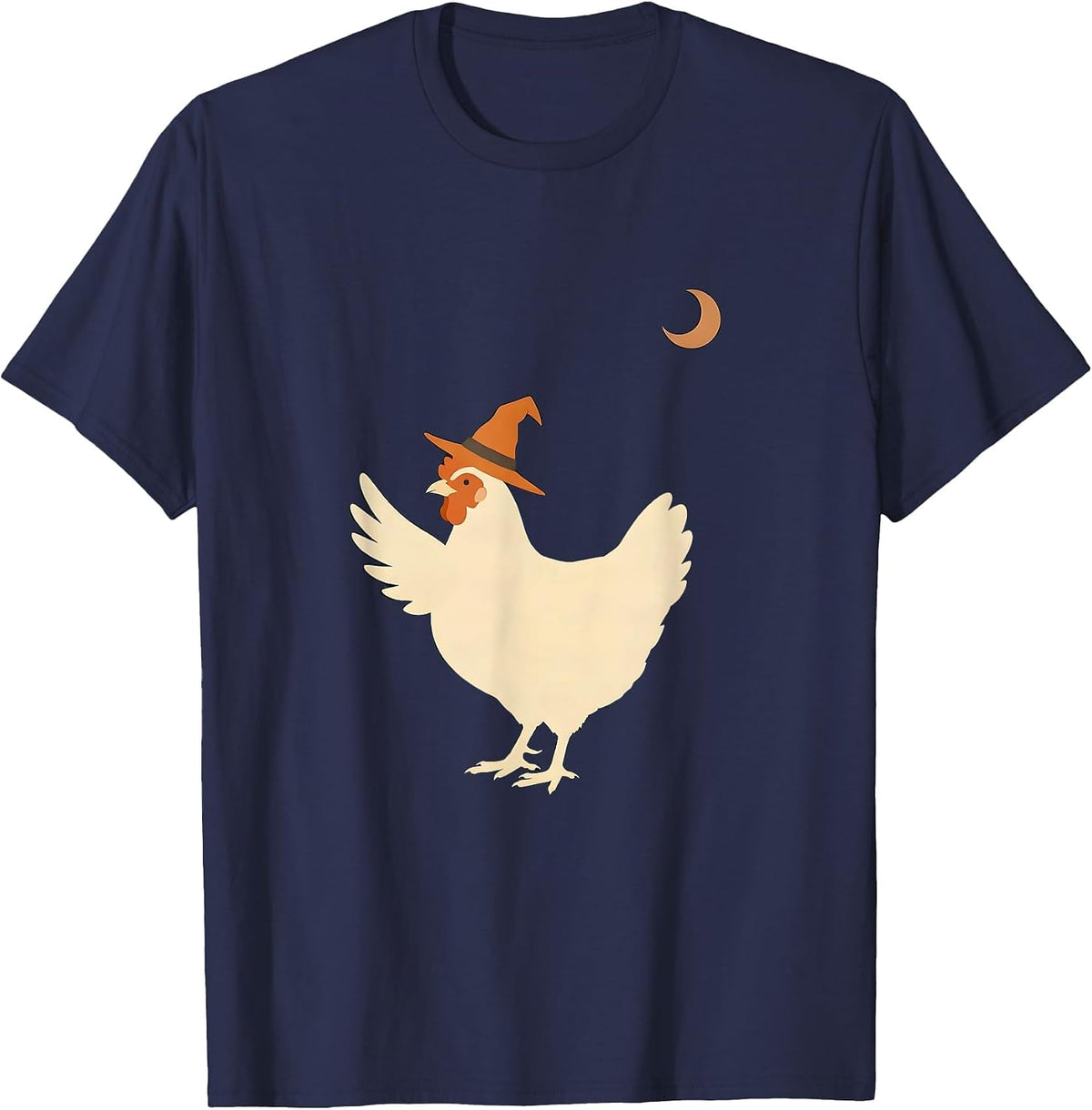 Men's Chick Or Treat Hen Halloween Chicken Lover Costume T-Shirt - Navy Blue