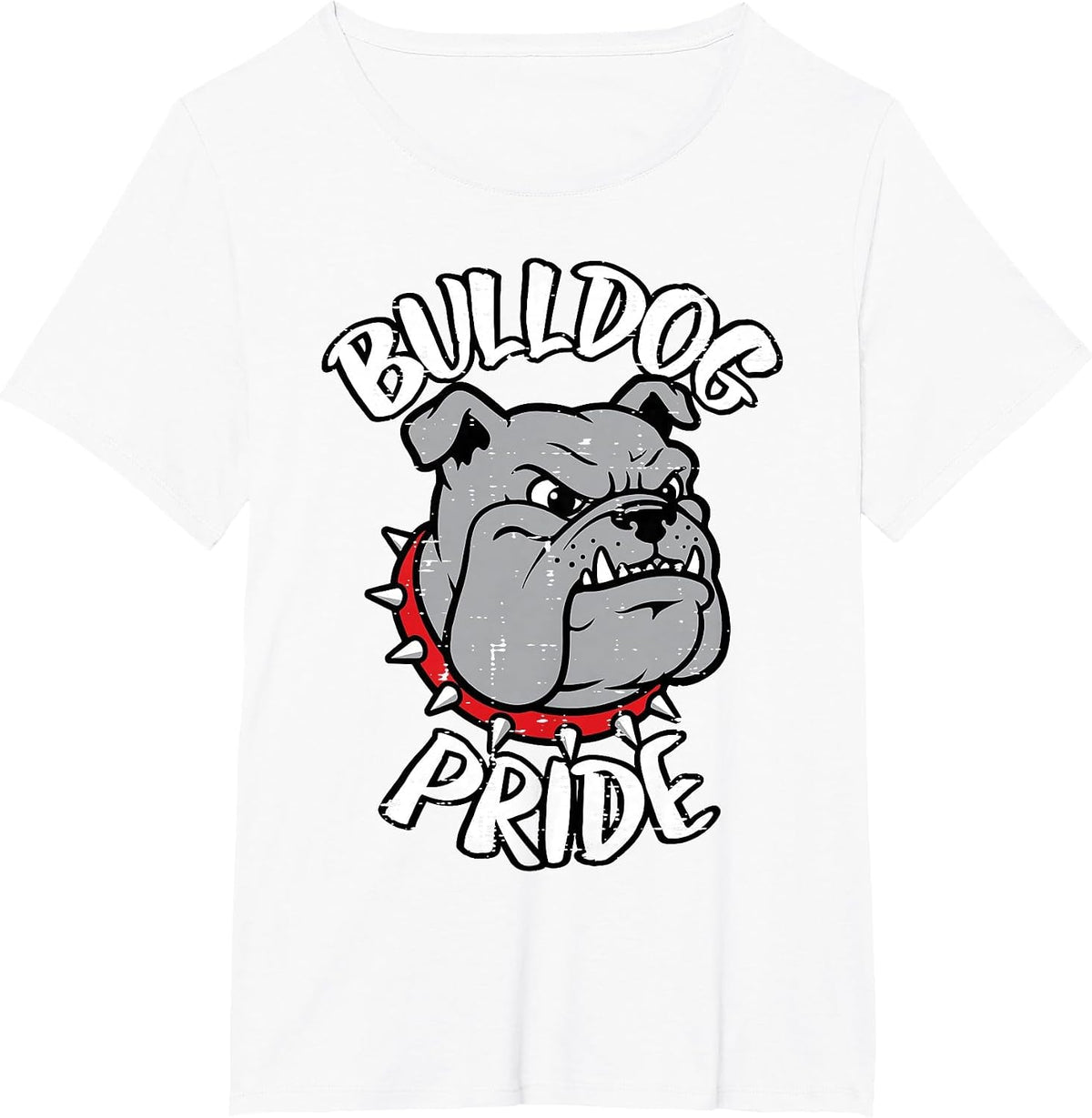 Bulldog Pride Girls Youth Teen Kids Men Boys Women T-Shirt - White