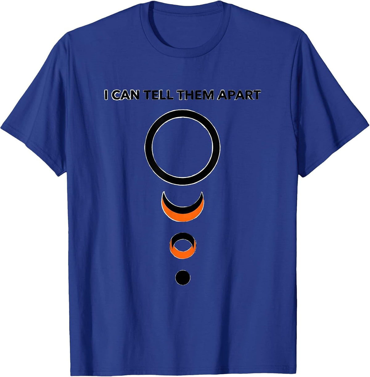 I Can Tell Them Apart Editorial Conceptual Astrophysics T-Shirt - Royal Blue