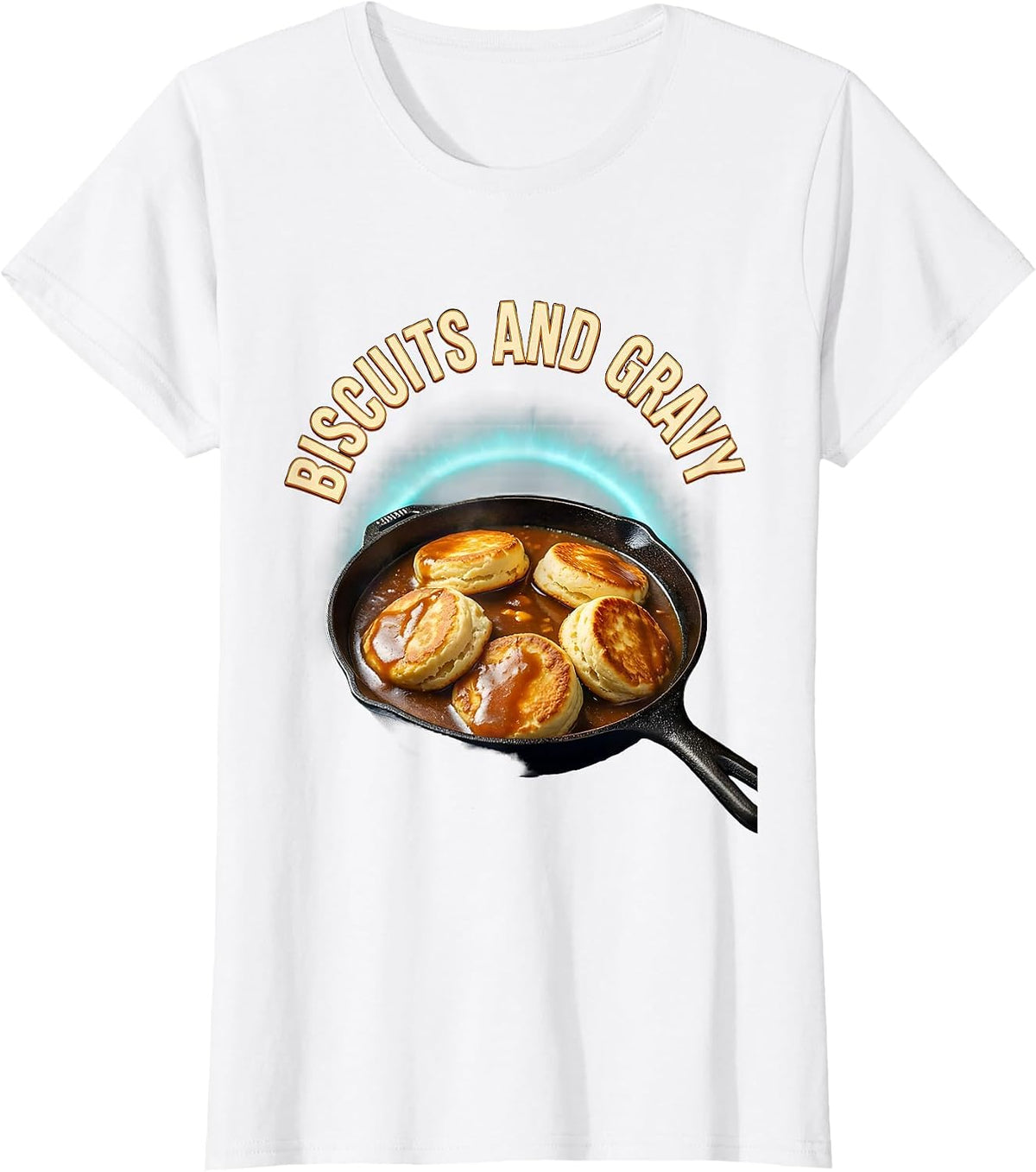 Biscuits and Gravy Bootleg 90's Rap Rock Vintage Funny T-Shirt - White