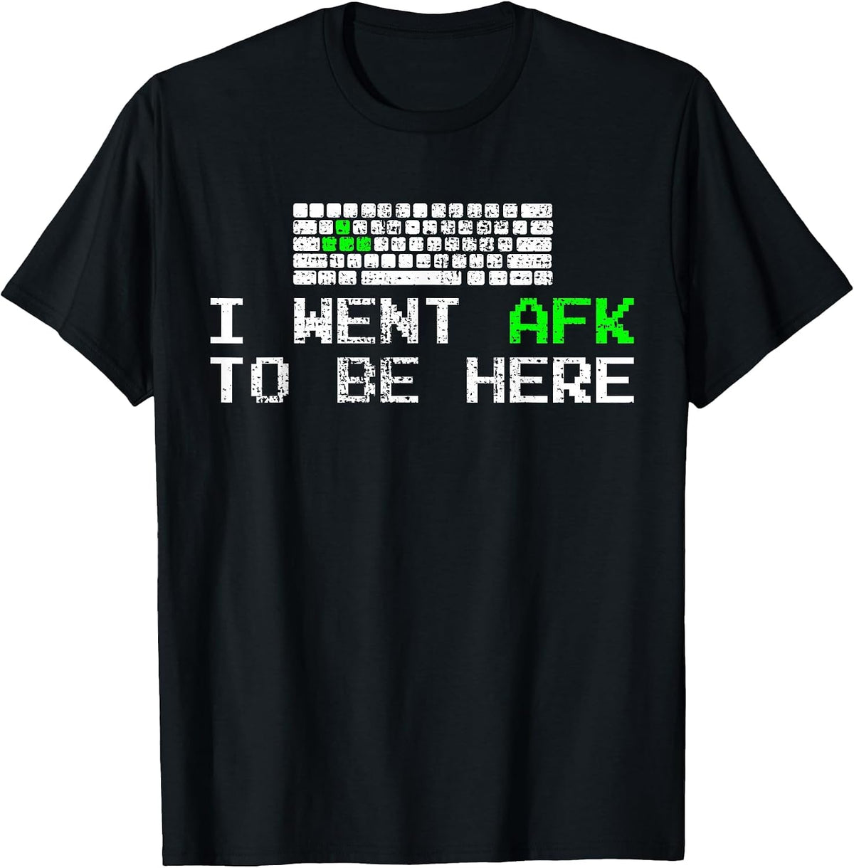 PC Gaming Keyboard AFK Keys Gamer T-Shirt - Black