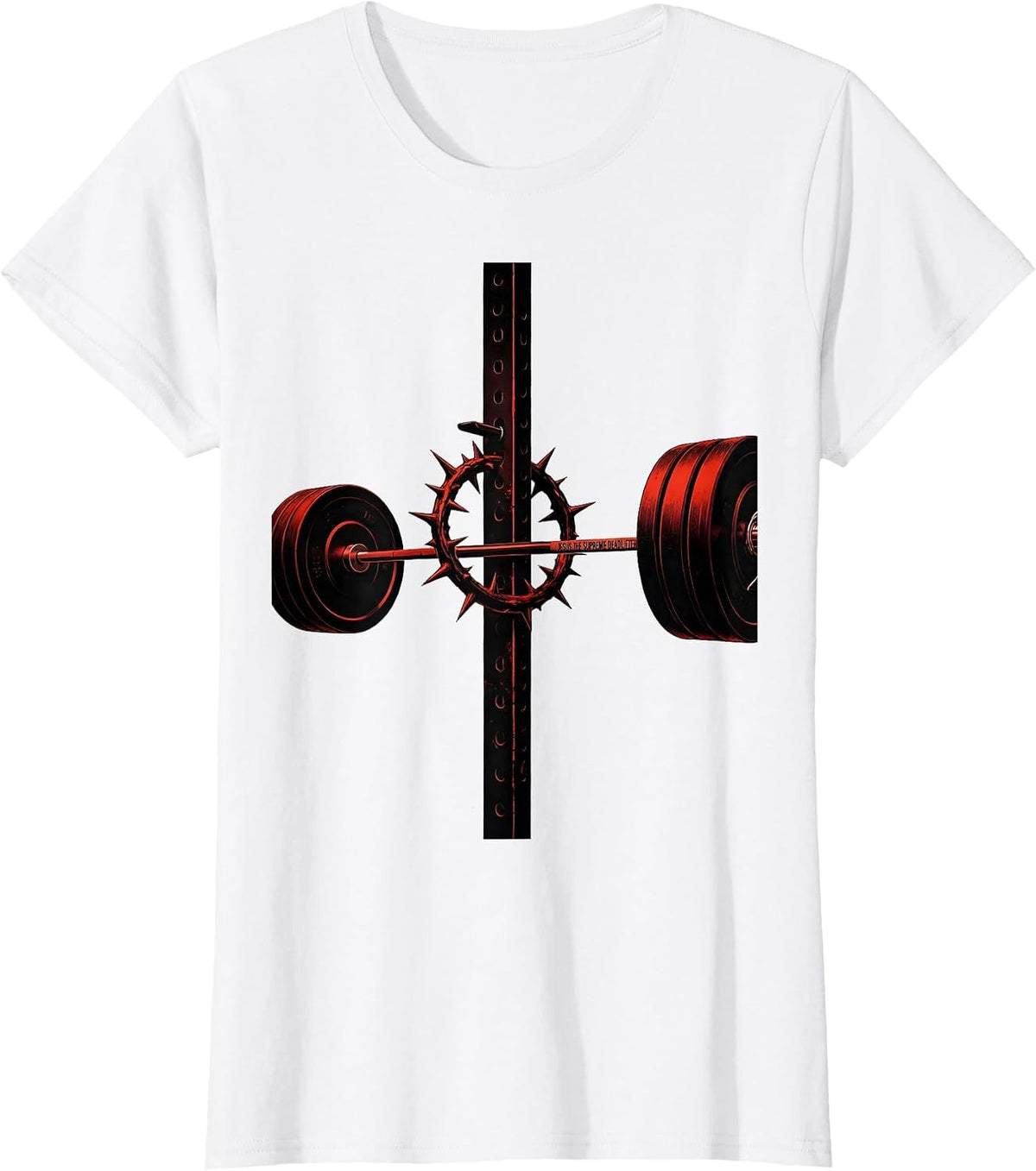 Women's Jesus The Supreme Deadlifter Funny Christian Gym T-Shirt - White