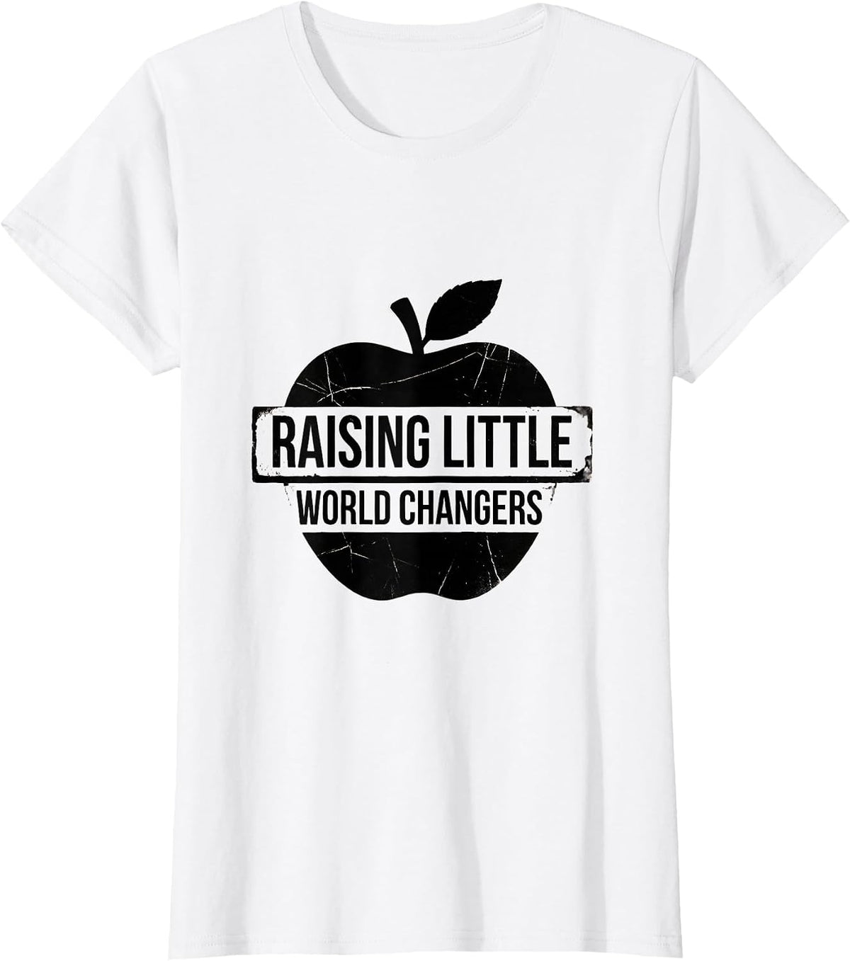 Raising Little World Changers Elementary Teacher T-Shirt - White