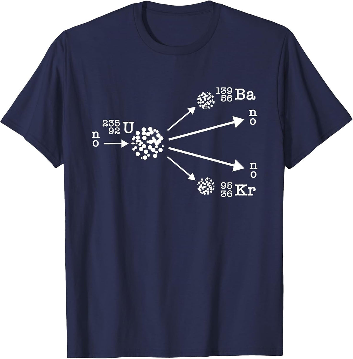 Nuclear Fission Nuclear Physicist Cool Energy Physics T-Shirt - Navy Blue