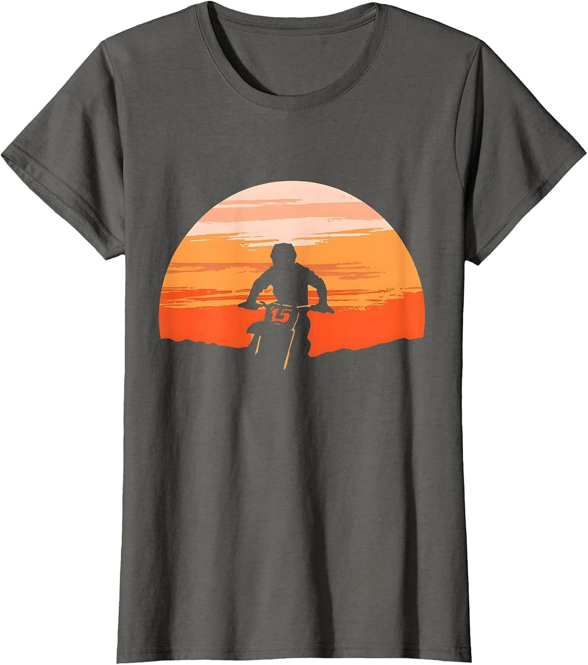 Motocross Dirt Bike Motocross Dirtbike Enduro Kids Boys Men T-Shirt - Asphalt Grey