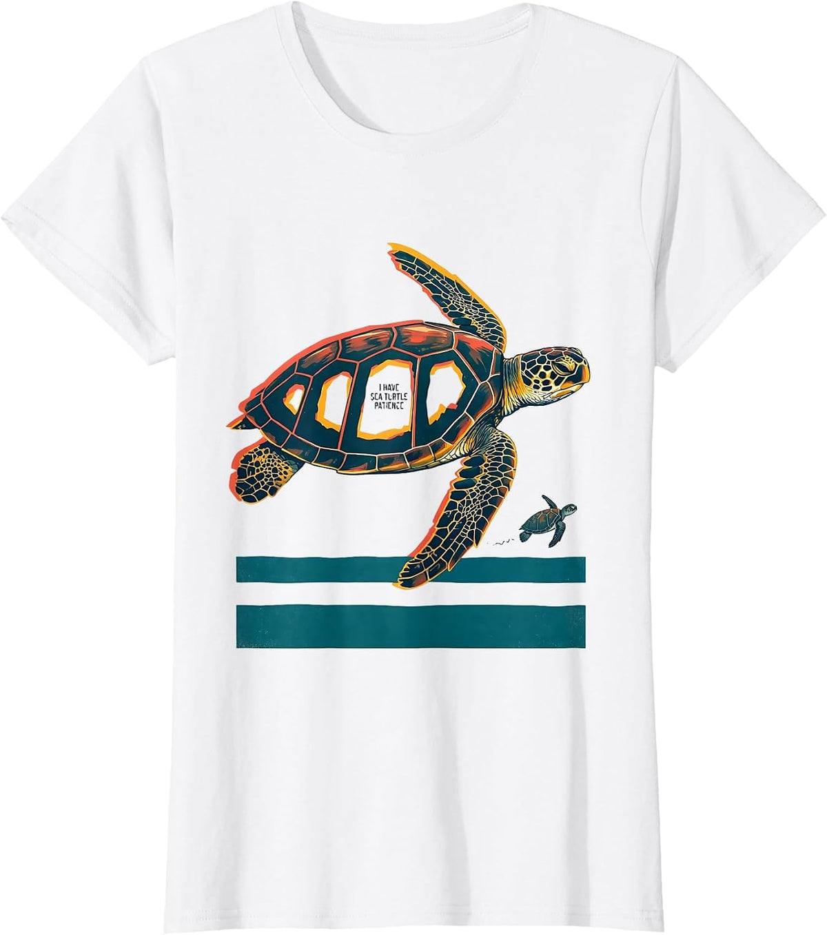 Women's I Have Sea Turtle Patience Funny Sea Turtle Lover Ocean T-Shirt - White